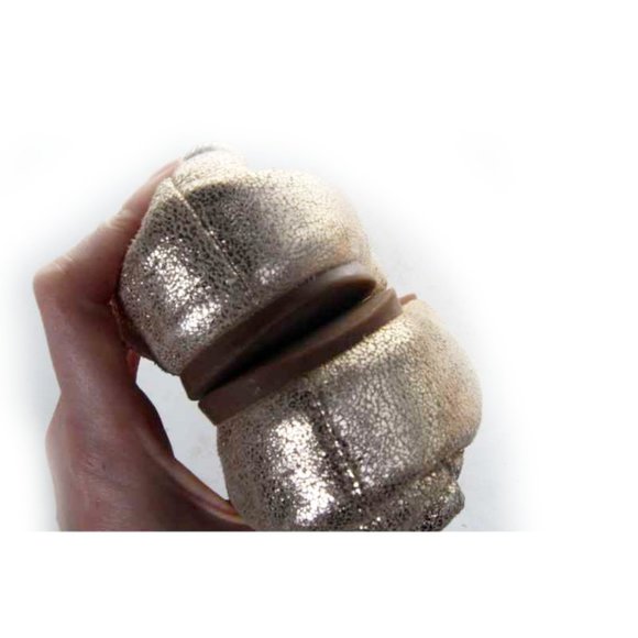 tory burch ballet flats reva shimmery gold ballet flats womens shoes sz 7 M - Picture 11 of 11